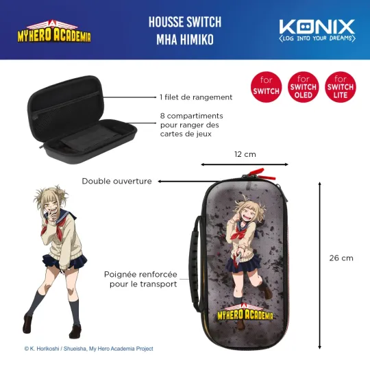 MHA - Housse de protection Grise - Nintendo Switch , Lite & Oled