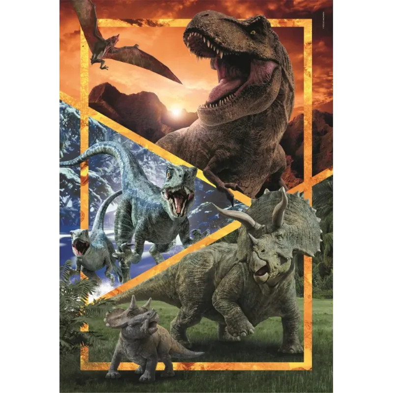 JURASSIC WORLD - Dinosaures - Puzzle Super 104P