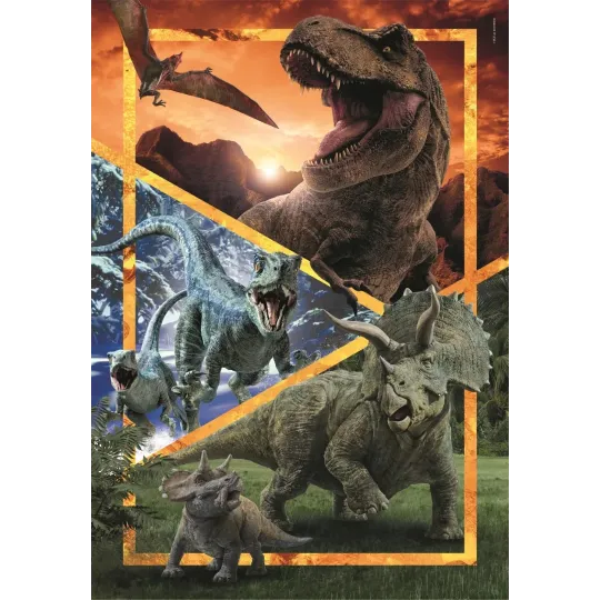 JURASSIC WORLD - Dinosaures - Puzzle Super 104P