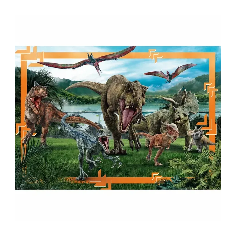 JURASSIC WORLD - Dinosaures - Puzzle Maxi 104P