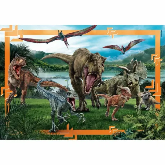 JURASSIC WORLD - Dinosaures - Puzzle Maxi 104P