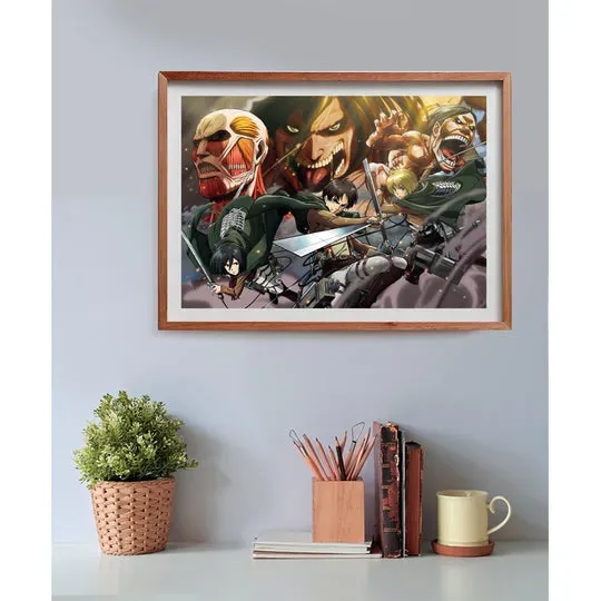 L'ATTAQUE DES TITANS - Levi, Mikasa, Armin et ... - Puzzle Cube 500P