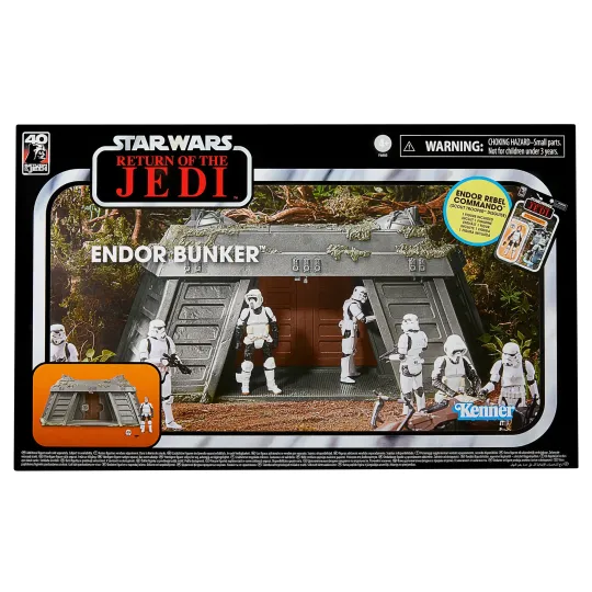 STAR WARS - Playset Vintage - Endor Bunker w Endor Rebel Commando