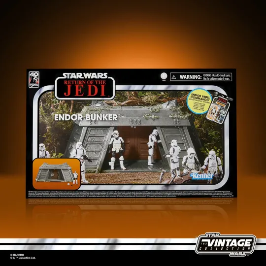 STAR WARS - Playset Vintage - Endor Bunker w Endor Rebel Commando