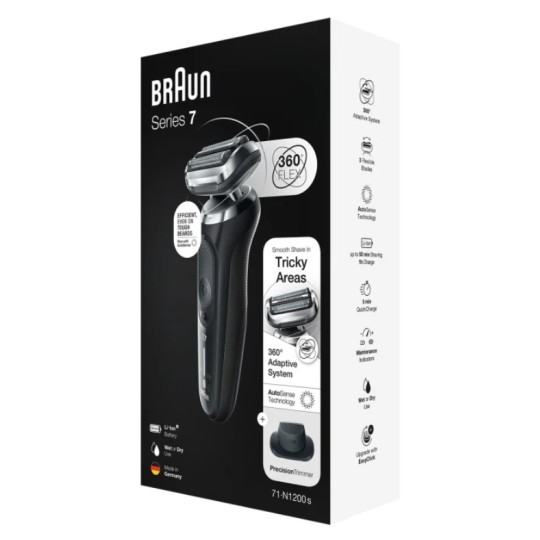 Braun Series 7 71-N1200s Rasoir à grille Tondeuse Acier inoxydable