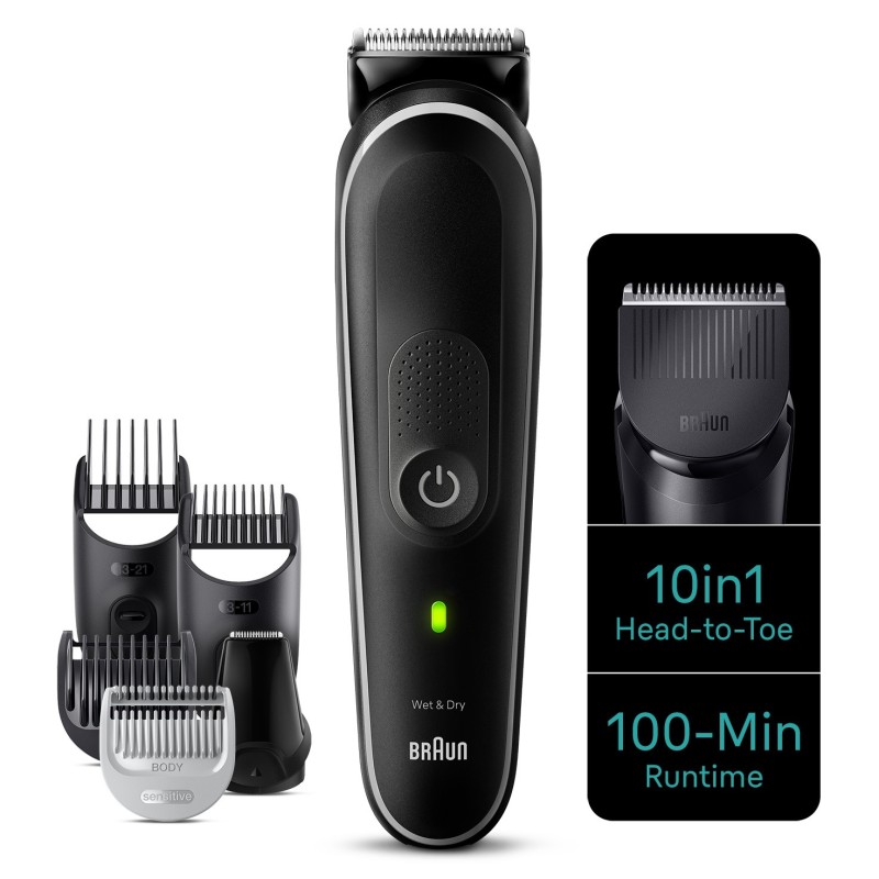 Braun MGK5440 tondeuse à cheveux Noir 18 Lithium-Ion (Li-Ion)
