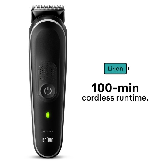 Braun MGK5440 tondeuse à cheveux Noir 18 Lithium-Ion (Li-Ion)