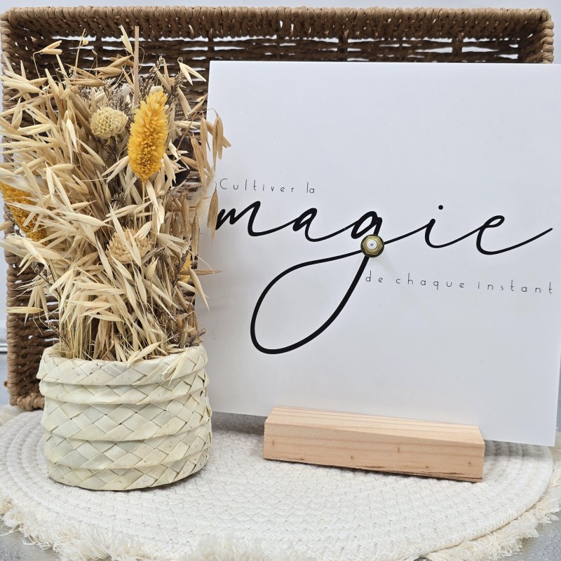 Horloge 22/22 "Cultiver la magie de chaque instant "