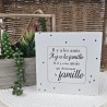 Cadre épais 15/15 "Il y a les amis. Il y a la famille et il y a les amis qui deviennent la famille"