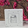 Cadre épais 10/10  "Chaque famille a son histoire... bienvenue dans la nôtre"