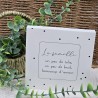 Cadre épais 15/15 "La famille un peu de folie, un peu de bruit, beaucoup d'amour"