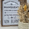 PLAQUE METAL 3D "QUAND MES AMIS..."
