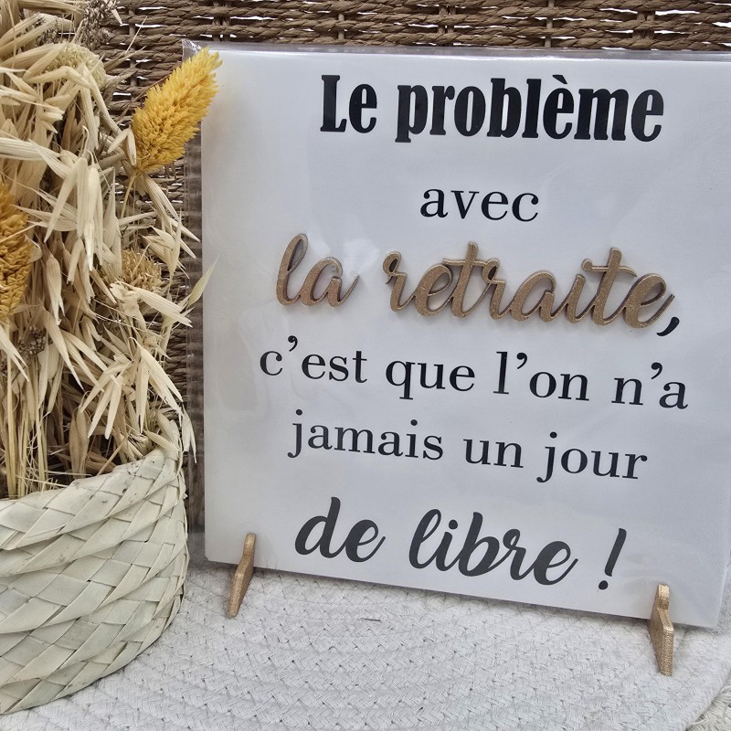 Cadre relief 20/20 "Le problème avec la retraite, c'est que l'on n'a jamais un jour de libre !"