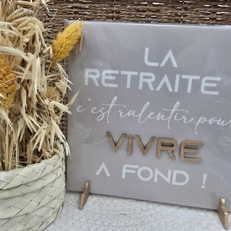 Cadre relief 20/20 "La retraite : c'est ralentir pour vivre a fond !"