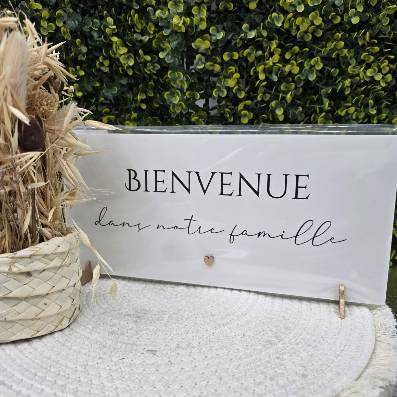 Cadre 15/30 "Bienvenue dans notre famille"