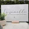 Cadre relief 50/30 " La famille un peu de folie, un peu de bruit, beaucoup d'amour"