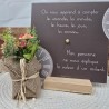 Horloge 22cm/22 cm"On nous apprend..."