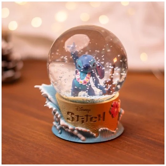 STITCH - Surf - Boule à Neige 80mm