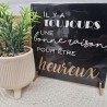 Cadre relief 20/20 "Il y a toujours une bonne raison pour être heureux"