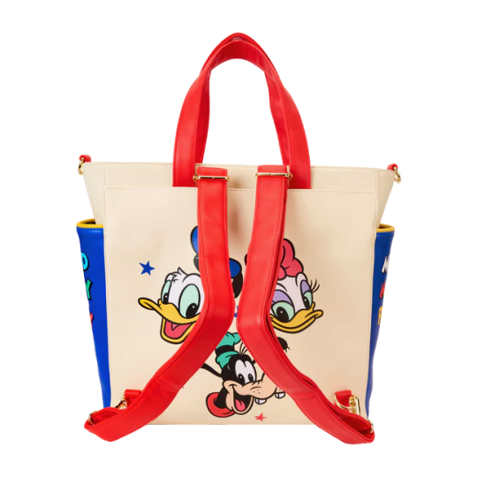 DISNEY -Mickey & Amis -Mini sac à dos & Tote Bag convertible Loungefly