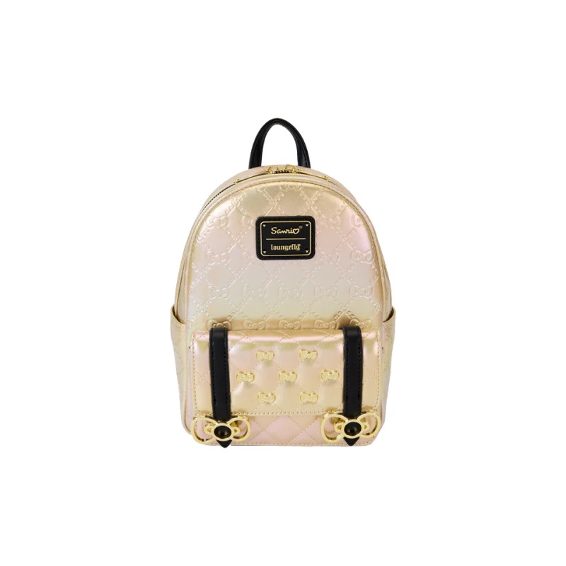 SANRIO - 50ème Anniversaire - Mini Sac à Dos Metallique Doré LoungeFly