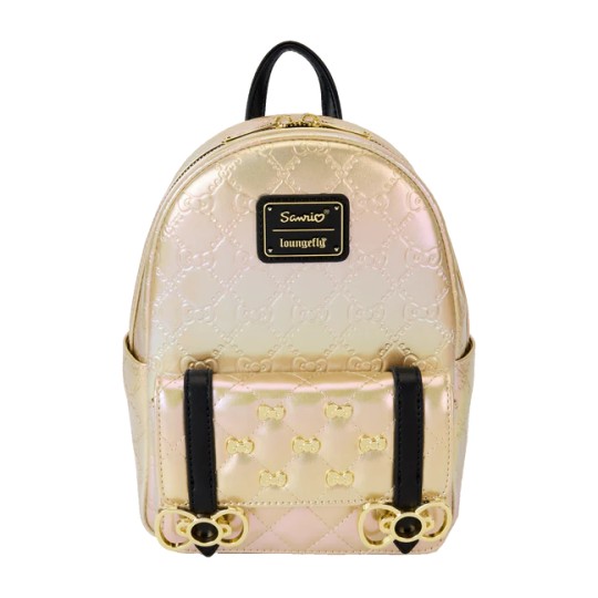 SANRIO - 50ème Anniversaire - Mini Sac à Dos Metallique Doré LoungeFly