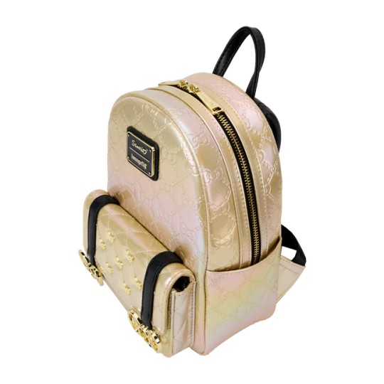 SANRIO - 50ème Anniversaire - Mini Sac à Dos Metallique Doré LoungeFly