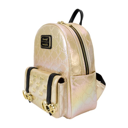 SANRIO - 50ème Anniversaire - Mini Sac à Dos Metallique Doré LoungeFly