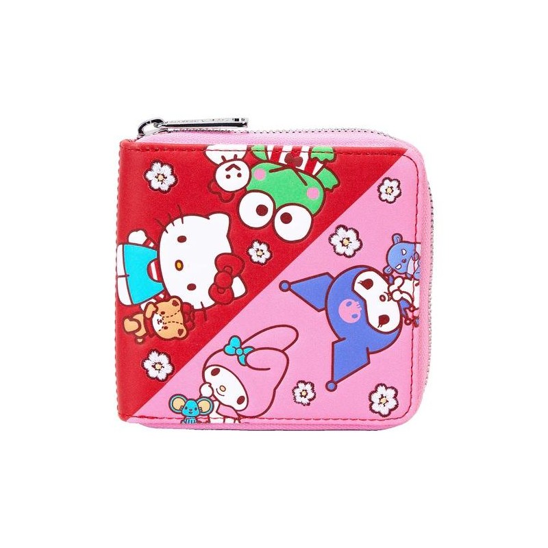 SANRIO - Hello Kitty & Amis "Color Block" - Portefeuille LoungeFly