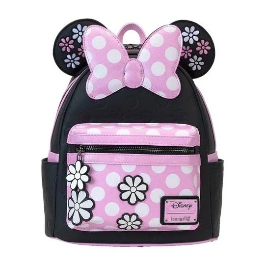 DISNEY - Minnie "Floral Rock the Dots" - Mini Sac à Dos LoungeFly