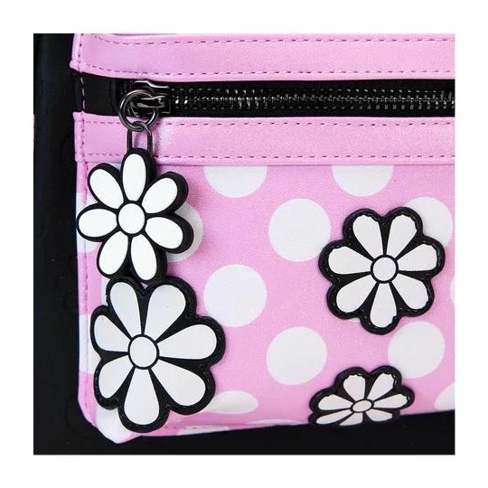 DISNEY - Minnie "Floral Rock the Dots" - Mini Sac à Dos LoungeFly