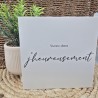 Cadre épais 15/15 "Vivons dans j'heureusement"