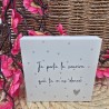 Cadre épais 10/10 "Je porte le sourire que tu m'as donné"