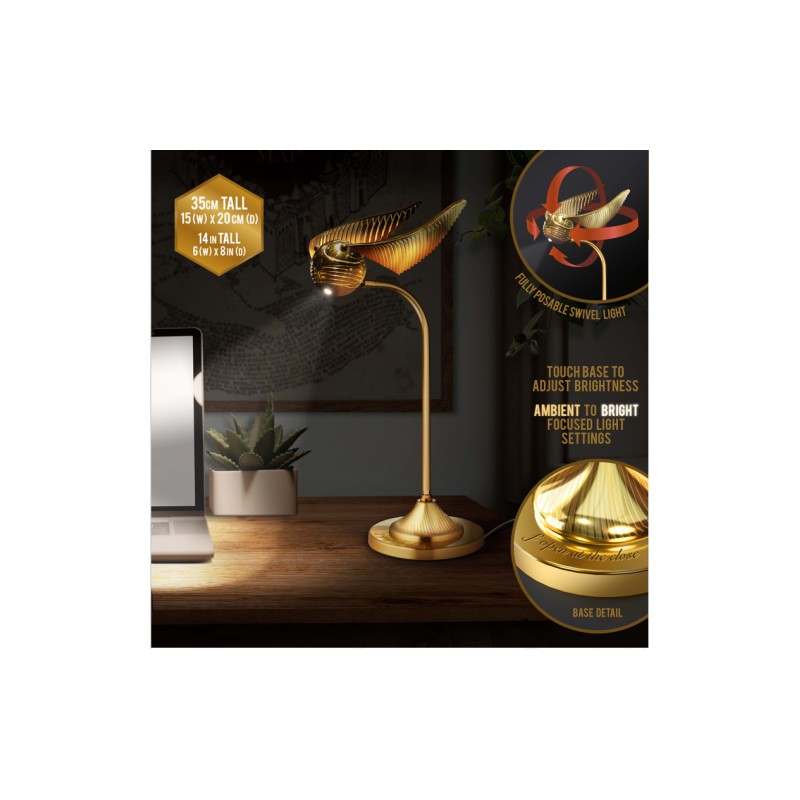 HARRY POTTER - Vif d'Or - Lampe de Bureau 36cm