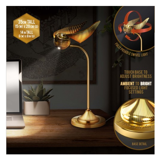 HARRY POTTER - Vif d'Or - Lampe de Bureau 36cm