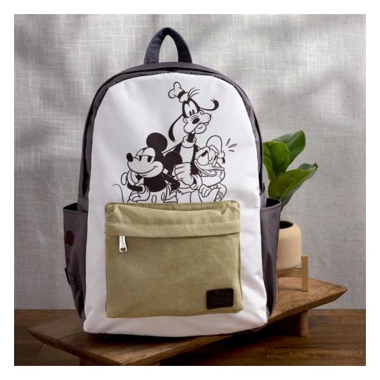 DISNEY - Mickey et amis - Sac à dos Canvas Nylon LoungeFly