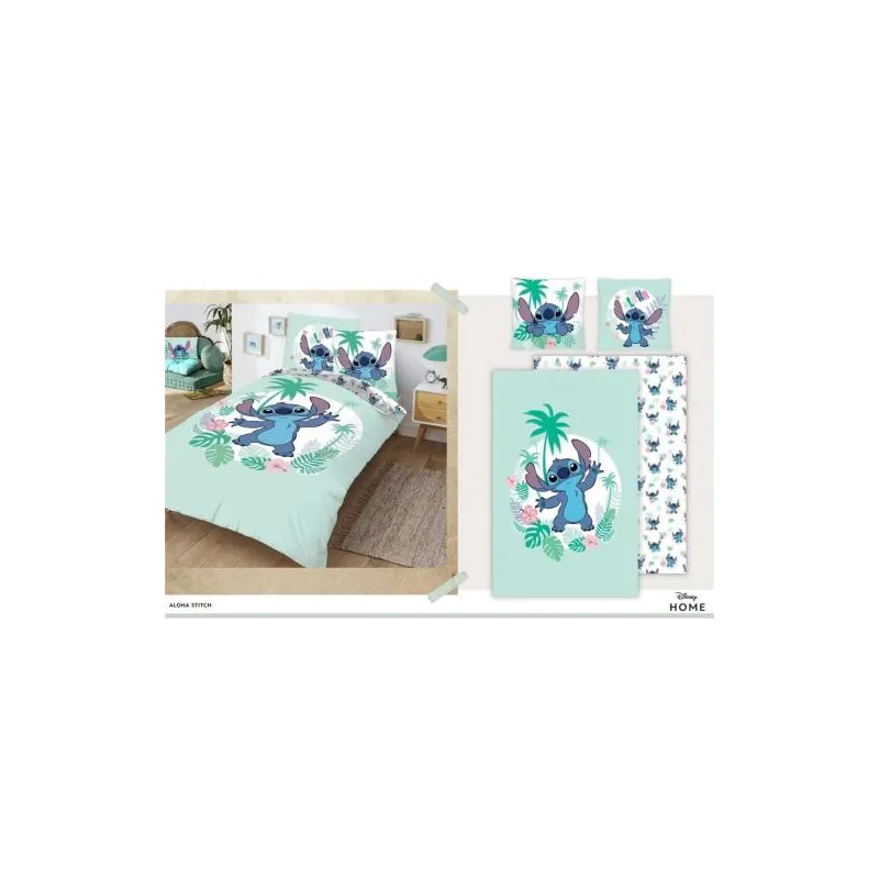 DISNEY - Parure de lit 140x200cm - Aloha Stitch