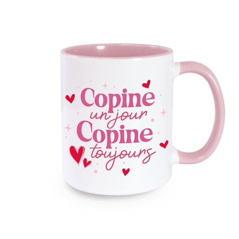 MUG ROSE COPINE UN JOUR