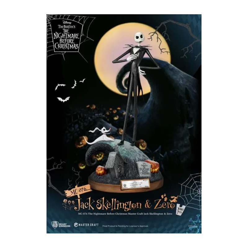 NBX - Jack Skellington & Zero - Statuette Master Craft 39cm