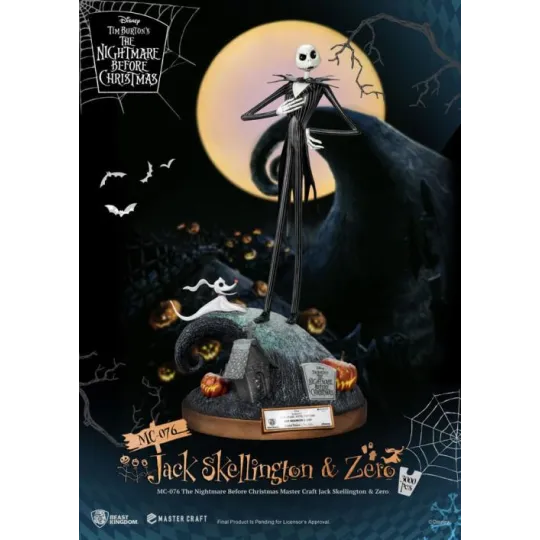 NBX - Jack Skellington & Zero - Statuette Master Craft 39cm