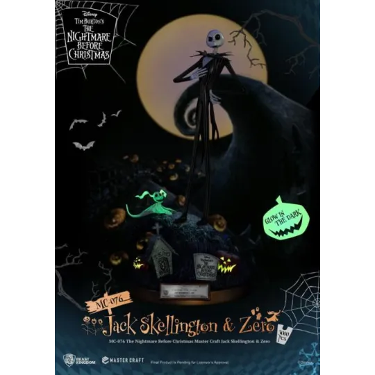 NBX - Jack Skellington & Zero - Statuette Master Craft 39cm