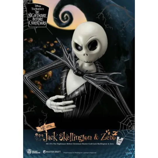 NBX - Jack Skellington & Zero - Statuette Master Craft 39cm