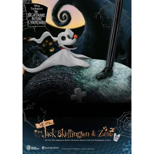 NBX - Jack Skellington & Zero - Statuette Master Craft 39cm