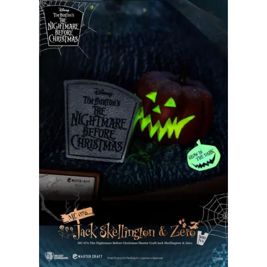 NBX - Jack Skellington & Zero - Statuette Master Craft 39cm