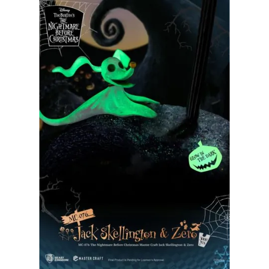 NBX - Jack Skellington & Zero - Statuette Master Craft 39cm