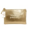 POCHETTE METALISEE OR MAMAN PARFAITE