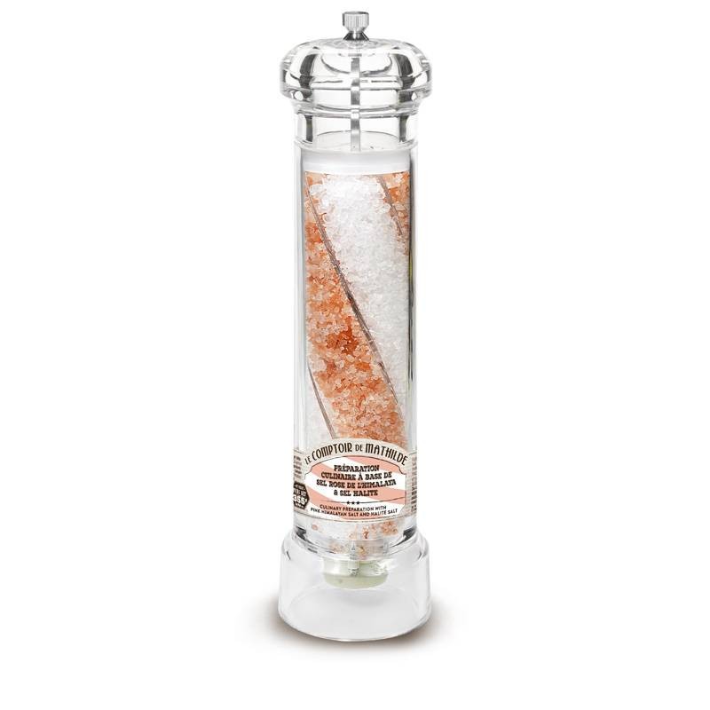 Moulin XL Préparation Culinaire A Base De Sel Rose De L'Himalaya Et Sel Halite 355G