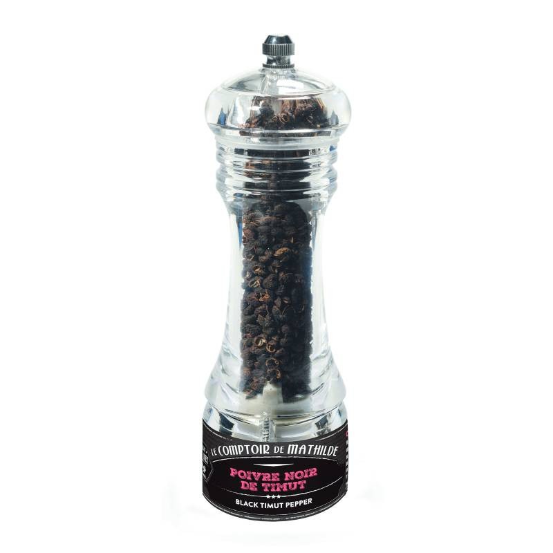 Poivre Noir de Timut du Népal - Mini Moulin - 10G