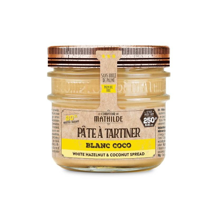 Pâte à tartiner Blanc Noisette Noix De Coco 250G