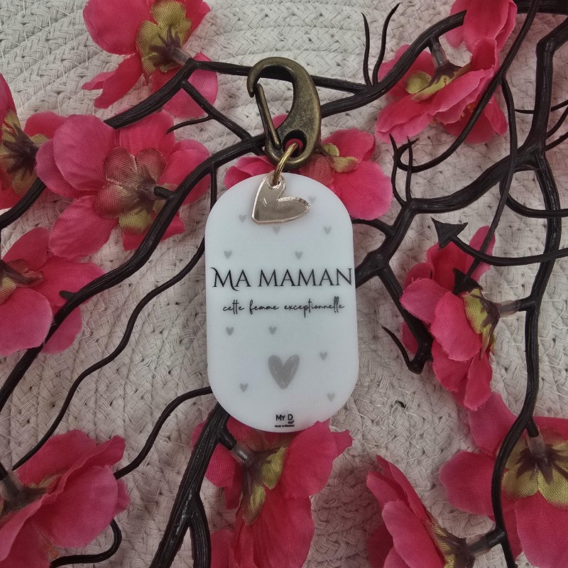 Porte clés "Ma maman cette femme exceptionnelle"